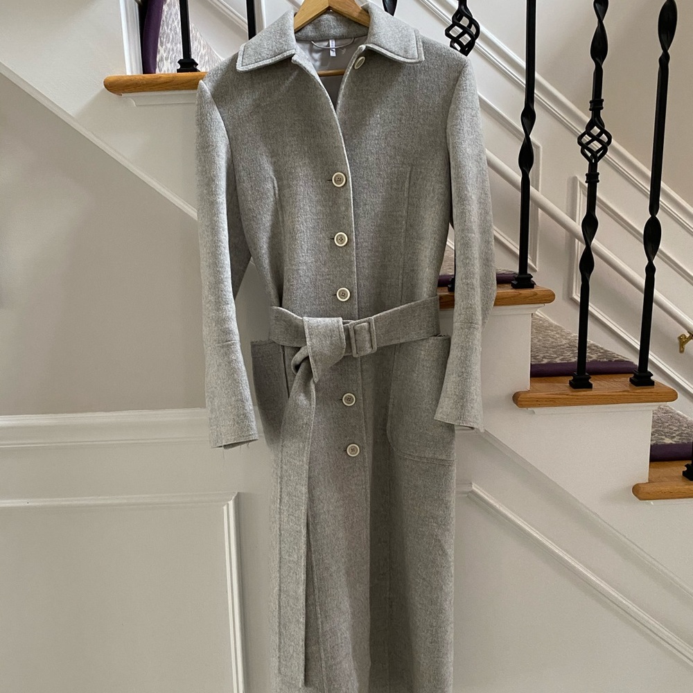 NWOT- Helmut Lang floor length trench coat